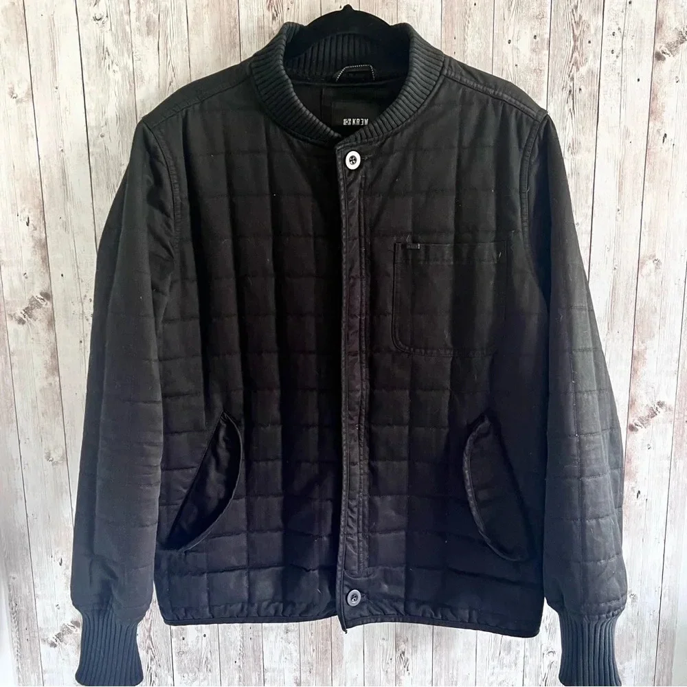 Krew Men’s Quilted Bomber Jacket - Picture 1 of 4